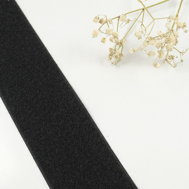 50mm Black Hook-and-Loop Adhesive Tape - Maison Klem